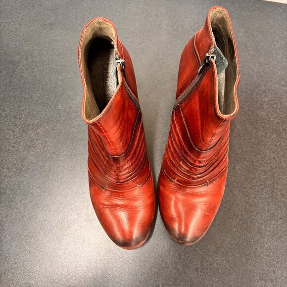 PIKOLINOS Red Ankle Boots - Picture 8 of 16